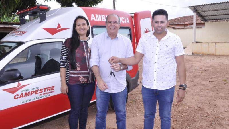 Valmir Moraes conquista nova ambulância e amplia frota em Campestre (MA)