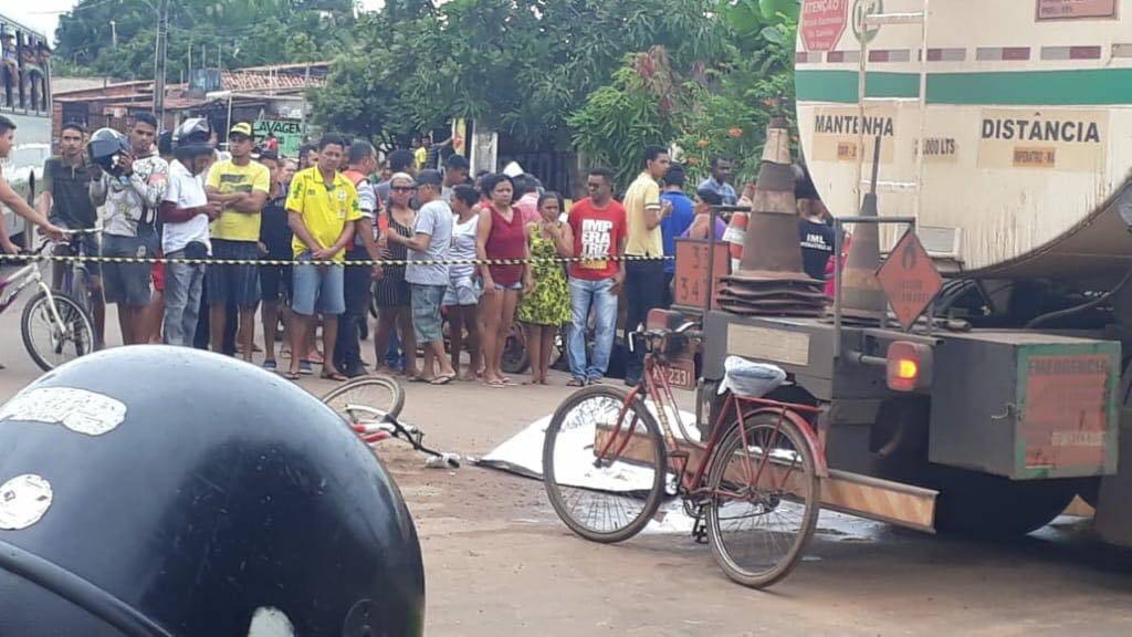 Criança de 9 anos morre após colisão entre bicicleta e caminhão em Imperatriz (MA)