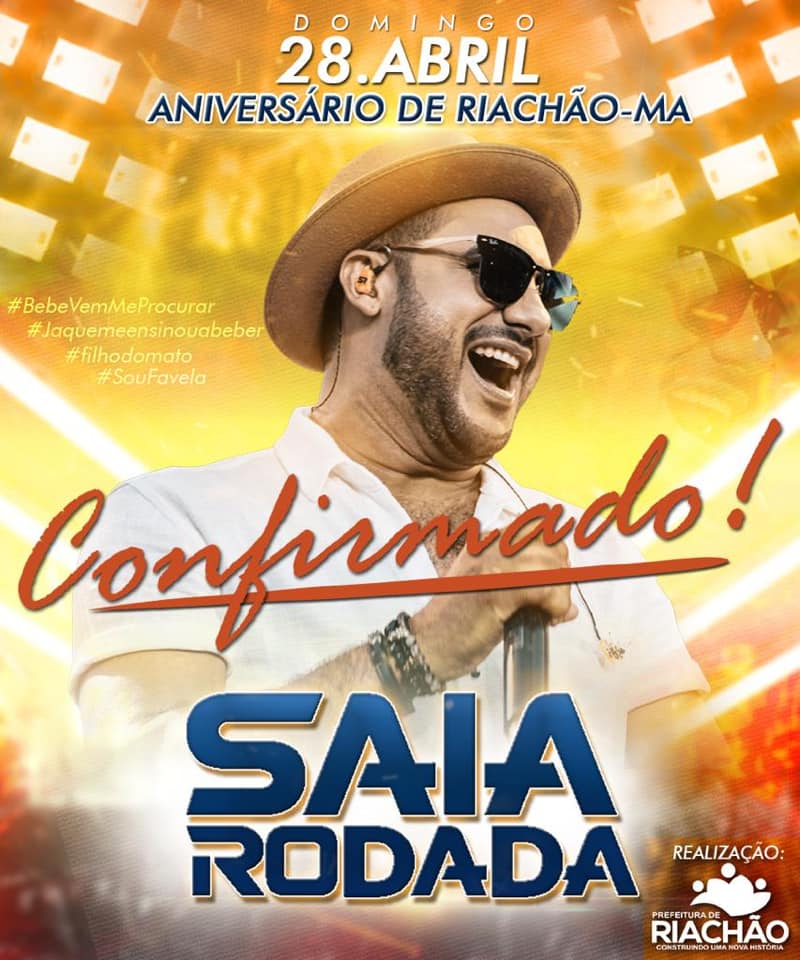 Banda Saia Rodada animará festa de aniversário dos 184 anos de Riachão (MA)