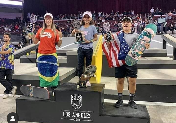 Histórico! Aos 11 anos, maranhense é campeã da etapa de Los Angeles da SLS 2019