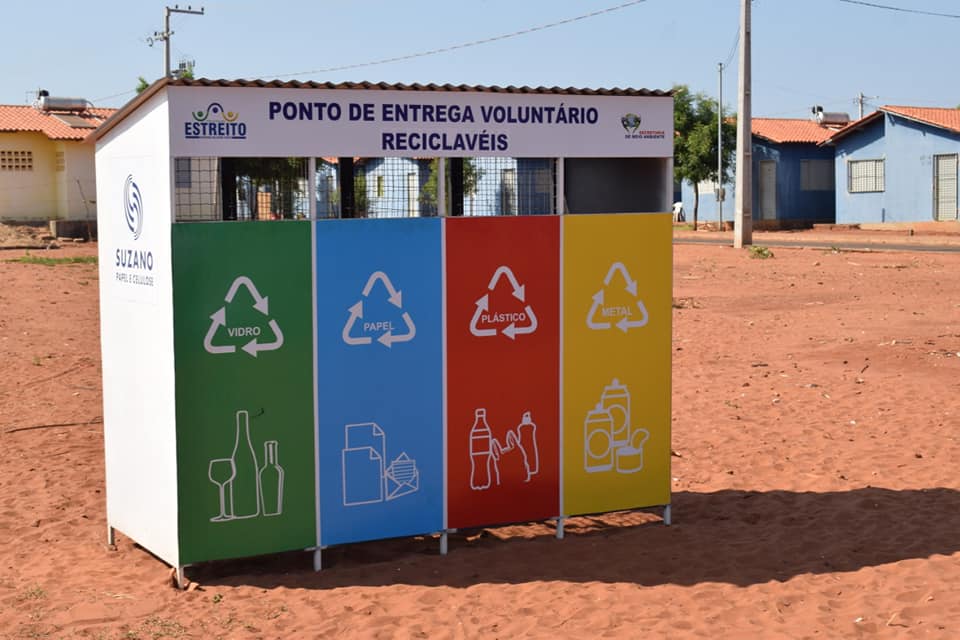 Prefeitura de Estreito entrega pontos de entrega voluntária de recicláveis