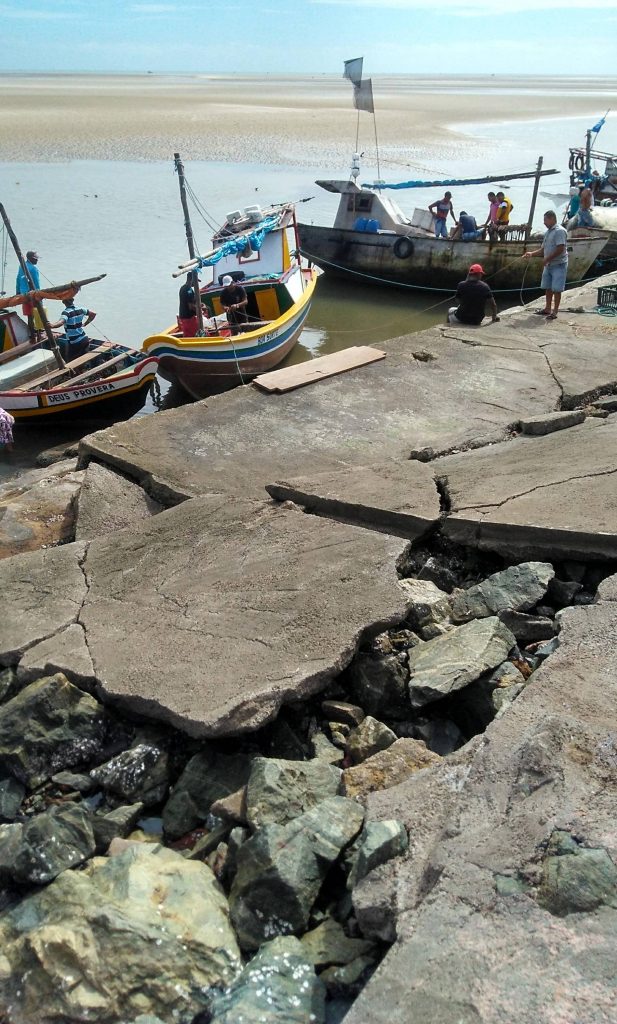Problemas estruturais no Cais de Raposa prejudica pescadores e o turismo local