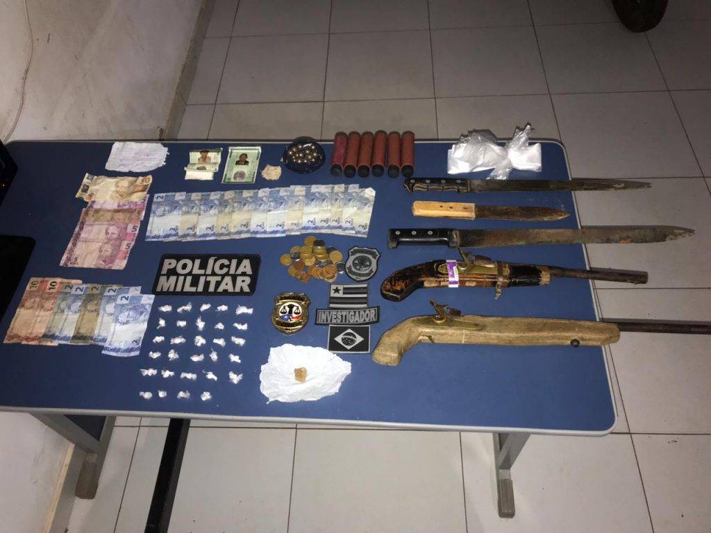 Trio é preso suspeito de traficar drogas em Pedro do Rosário (MA)
