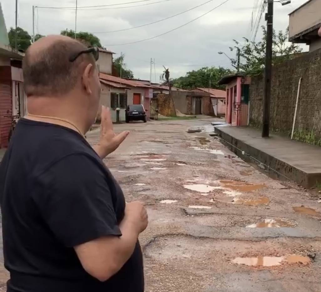 Após anos, vereador Astro percebeu que as ruas de São Luís estão esburacadas