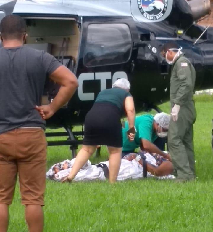 Prefeita de São Vicente Ferrer é levada de helicóptero para São Luís após sofrer infarto
