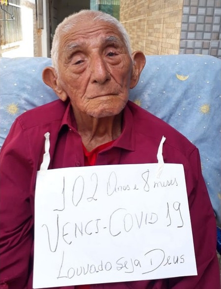 Idoso de 102 anos que nunca foi ao médico é curado da Covid-19 no Maranhão