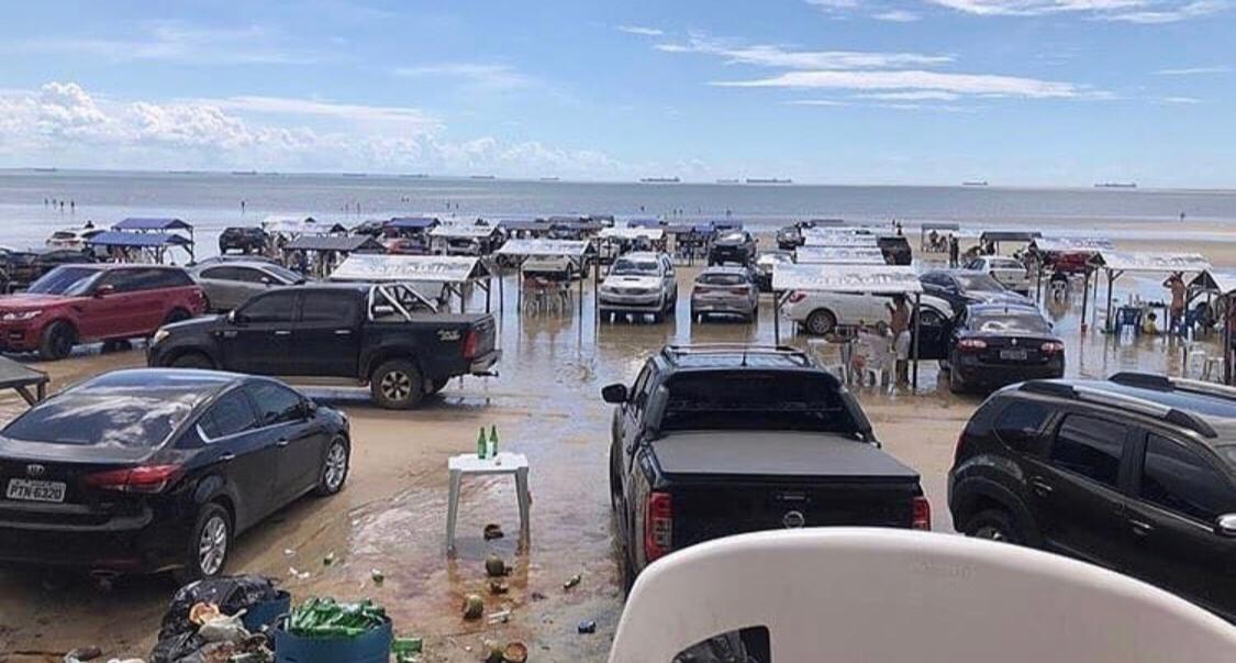 Praias na Região Metropolitana de São Luís ficam lotadas em plena pandemia