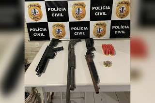 Polícia apreende armamento que seria usado em roubo a banco em Formosa da Serra Negra
