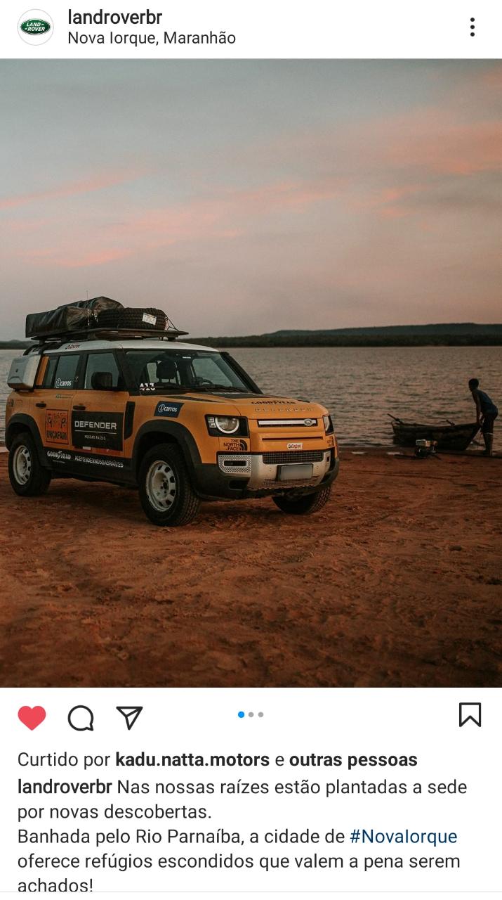 Montadora inglesa Land Rover usa Nova Iorque no Maranhão como cenário para campanha publicitária