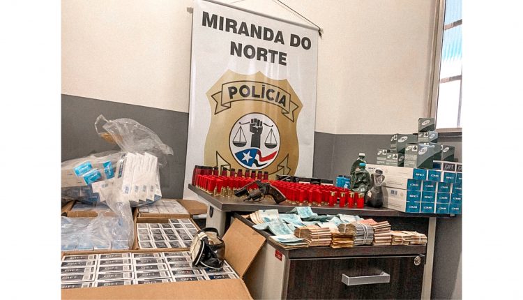 Polícia Civil prende comerciante acusado de venda ilegal de munições e receptação de cigarros em Miranda do Norte