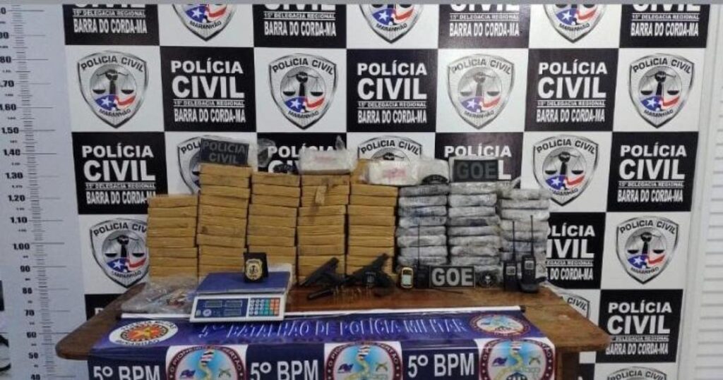 Polícia apreende droga avaliada em R$ 10 milhões em fazenda do Maranhão usada como rota do tráfico