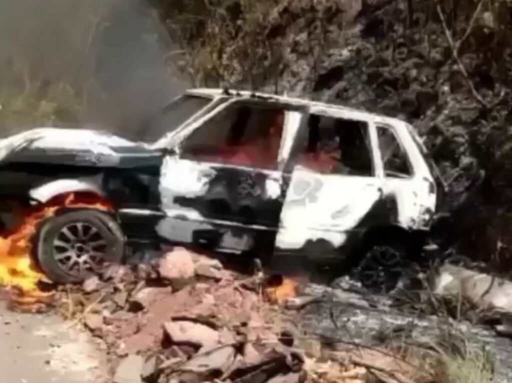 VÍDEO: motorista morre carbonizado ao tentar sair de carro após acidente no MA