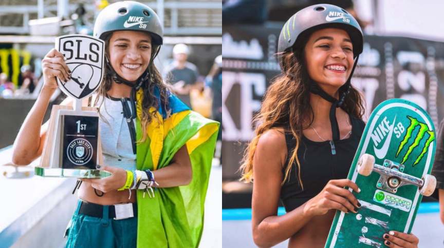 Rayssa Leal é campeã da primeira etapa da Liga Mundial de Skate nos Estados Unidos