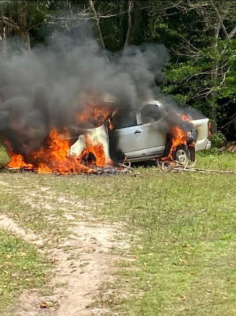 Indígenas ateiam fogo em carro da Equatorial no Maranhão