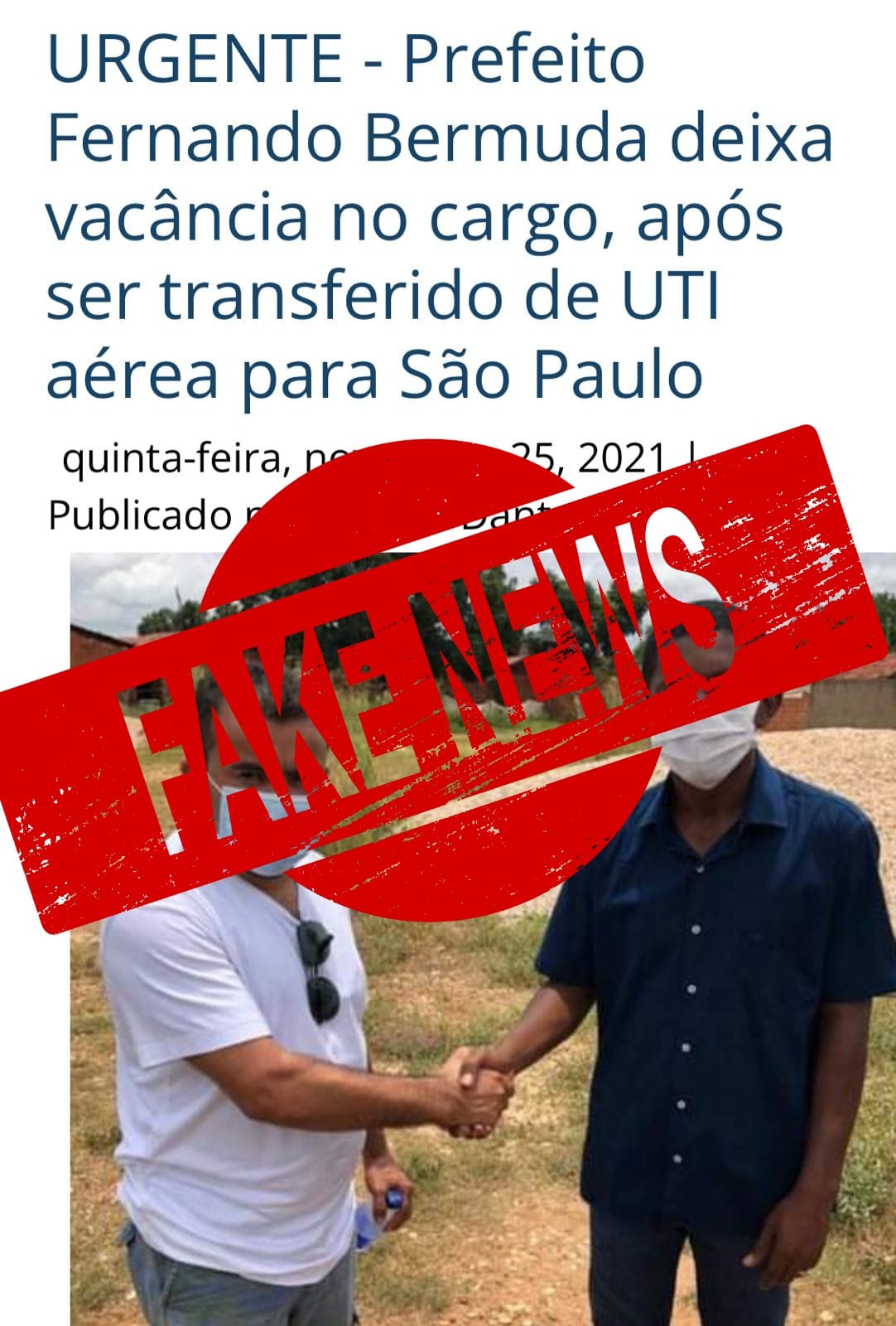 Prefeitura de Campestre desmente fake news envolvendo o prefeito Fernando Bermuda