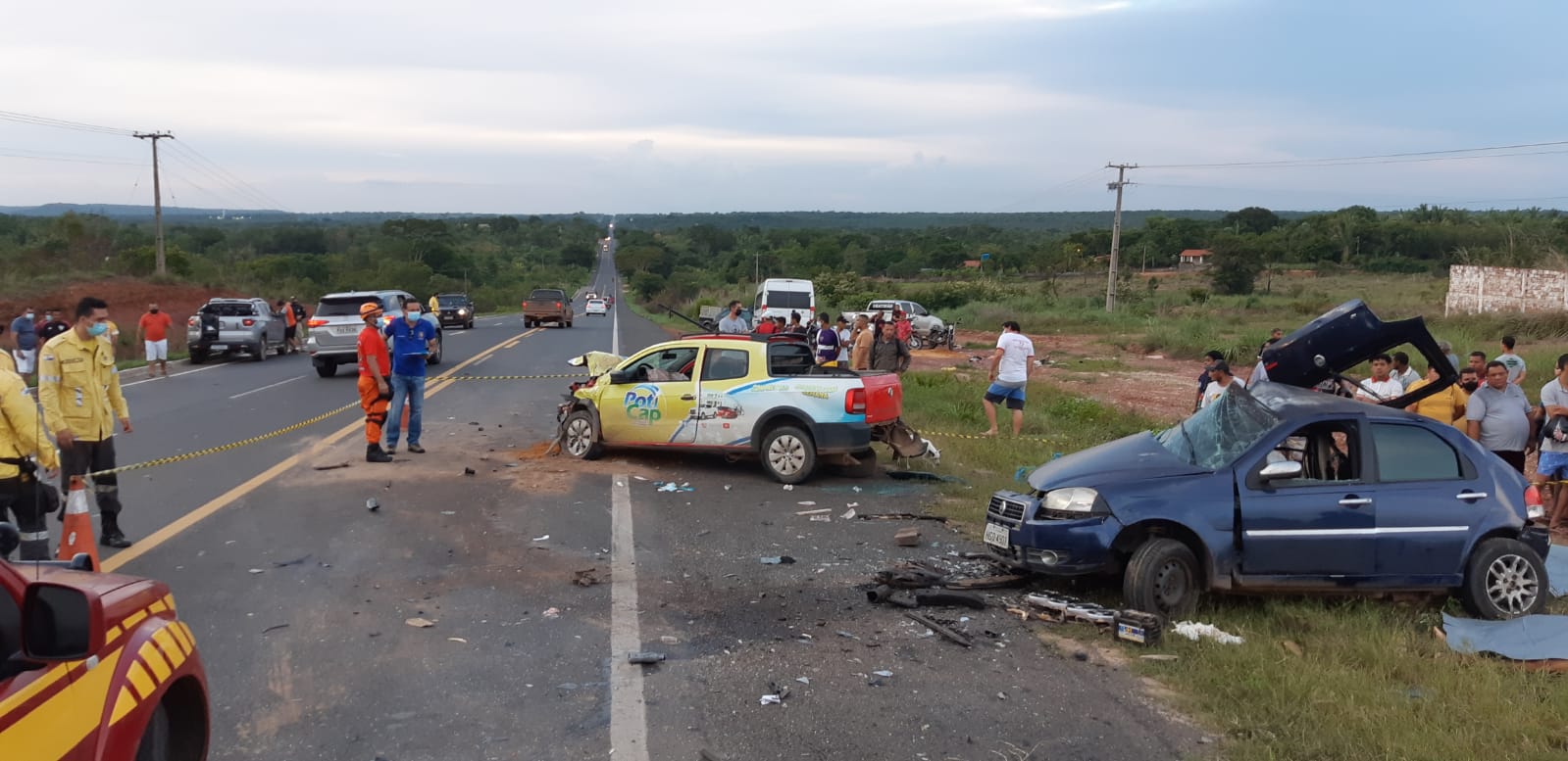 Carro na contramão causa a morte de 4 pessoas na BR-136