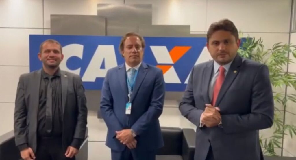 Presidente da Caixa Econômica confirma ao prefeito Fernando Pessoa agência da Caixa ainda este ano em Tuntum