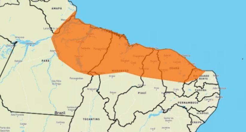 Inmet emite alerta laranja que prevê chuvas intensas no Maranhão