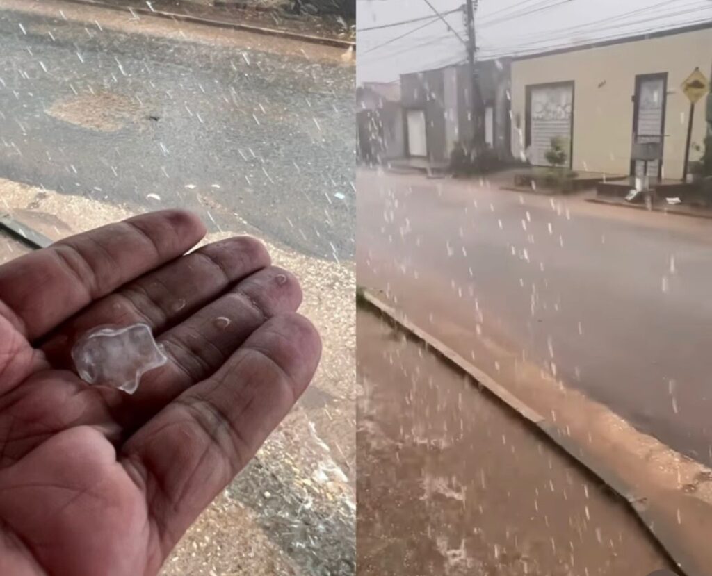 VÍDEO: Maranhão registra chuva de granizo em São Pedro dos Crentes e Imperatriz