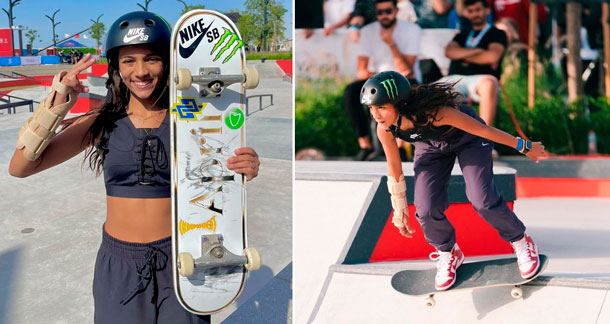 Maranhense Rayssa Leal é campeã mundial de Skate Street nos Emirados Árabes Unidos