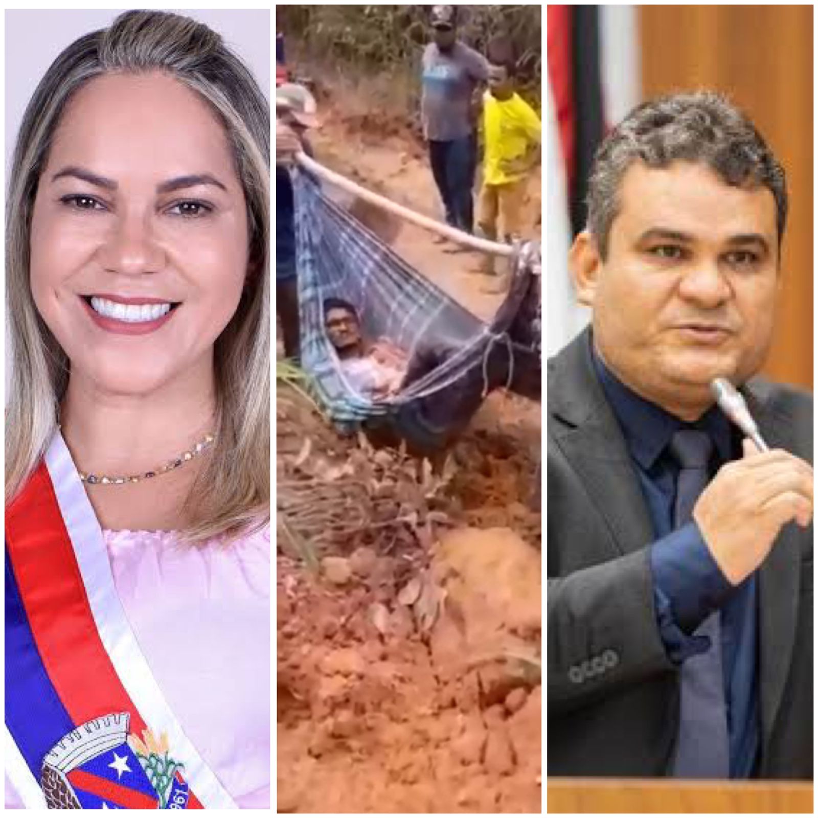 Cidade onde prefeita do Maranhão ajudou eleger marido deputado pacientes são levados em rede