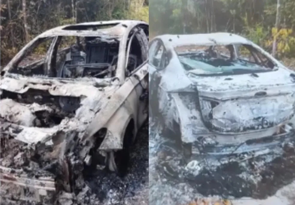 Corpo carbonizado é encontrado dentro de carro queimado em Carutapera