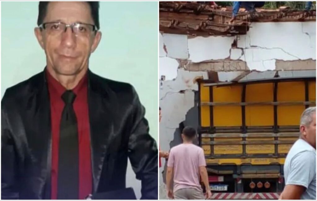 Caminhão que levava evangélicos perde o freio, invade residência e termina em uma morte no Maranhão