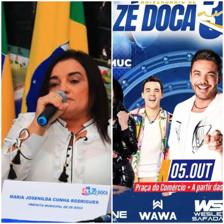 MP recomenda o cancelamento de show de Wesley Safadão no valor de R$ 700 mil, prefeita de Zé Doca ignora e caso vai parar na Justiça
