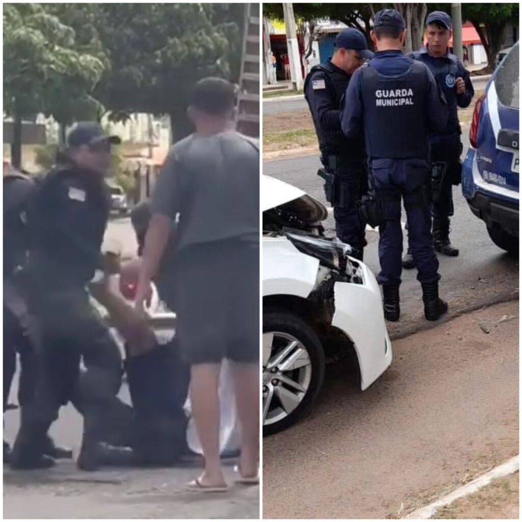 Motorista é arrastado pelos pés após colisão com veículo da Guarda Municipal de Barra do Corda