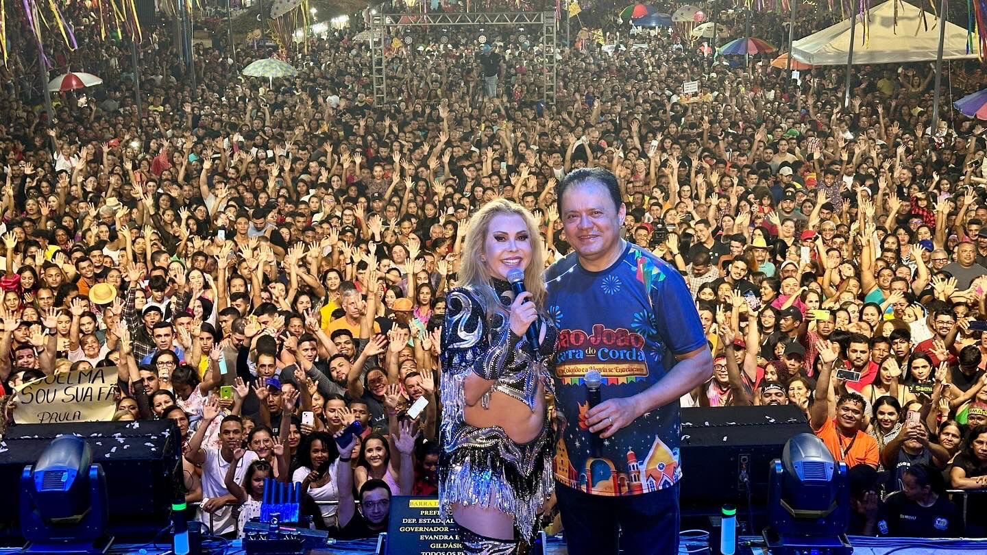 Joelma arrasta multidão na abertura do São João de Barra do Corda