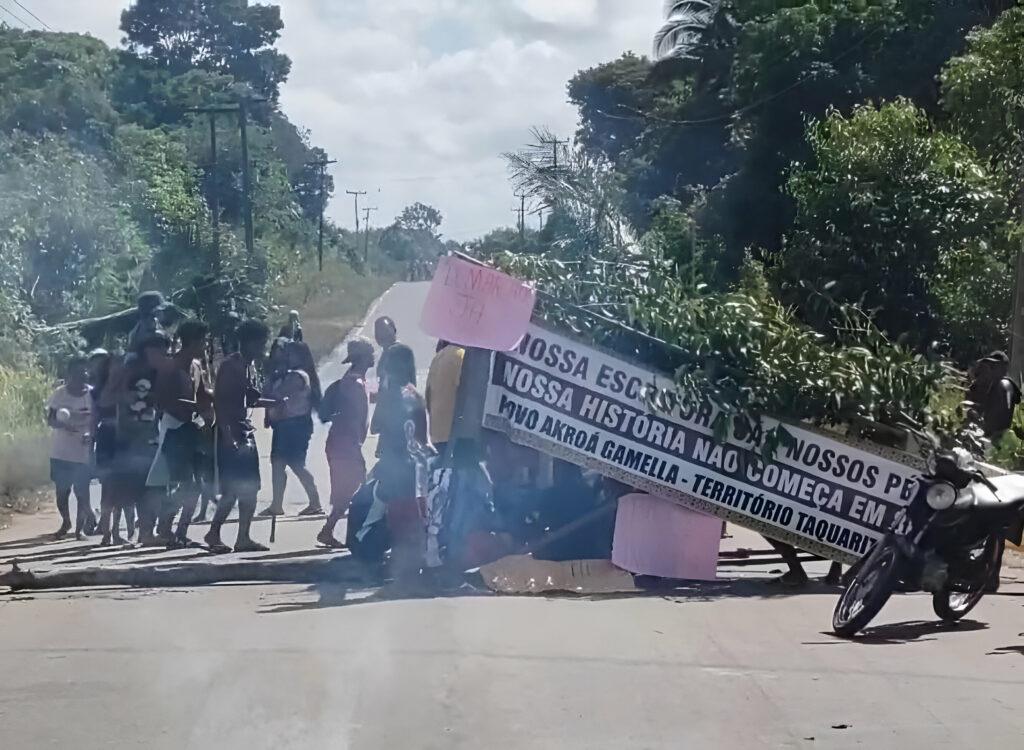 Indígenas bloqueiam estradas no interior do Maranhão em protestos contra o Marco Temporal