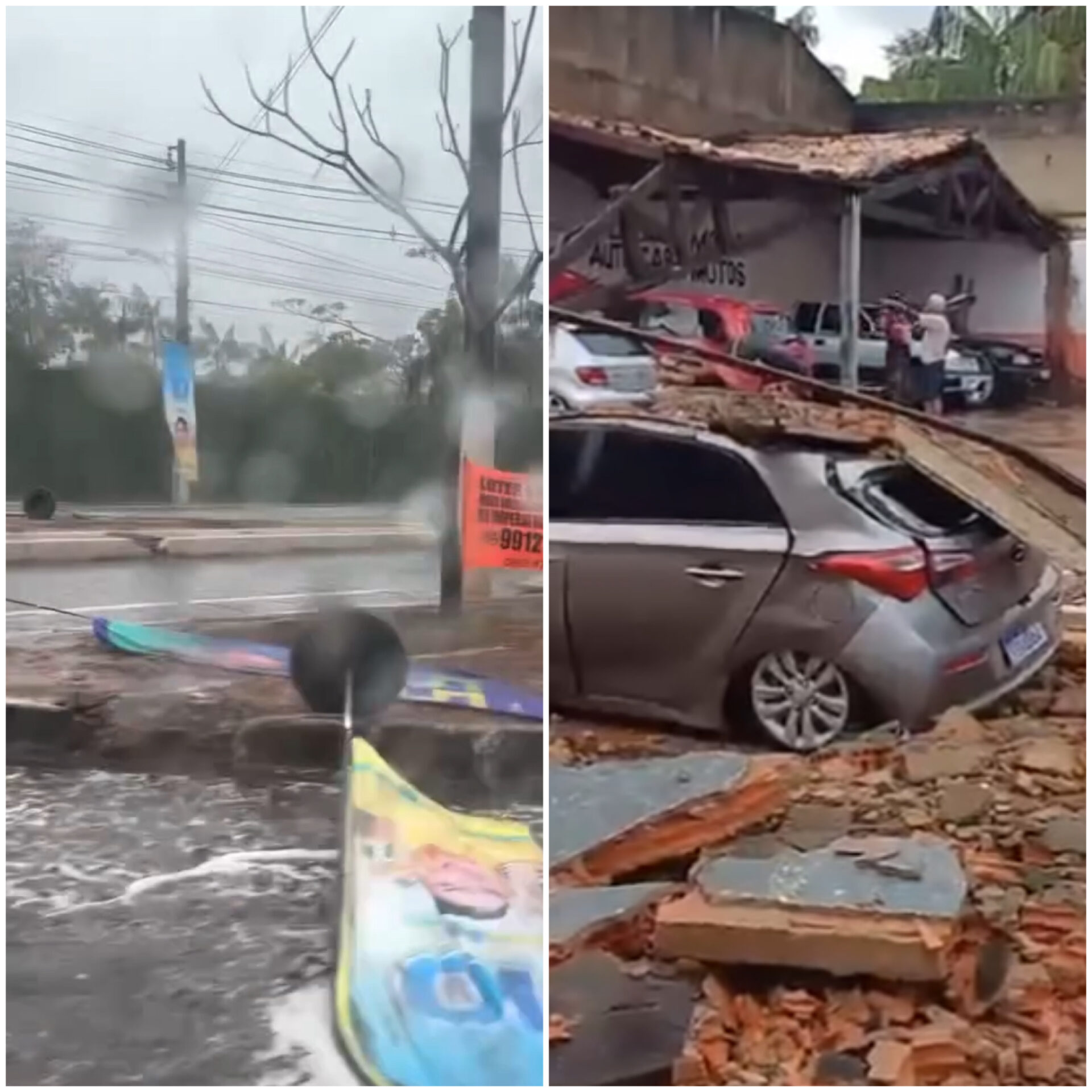 Chuva deixa rastro de destruição em Imperatriz