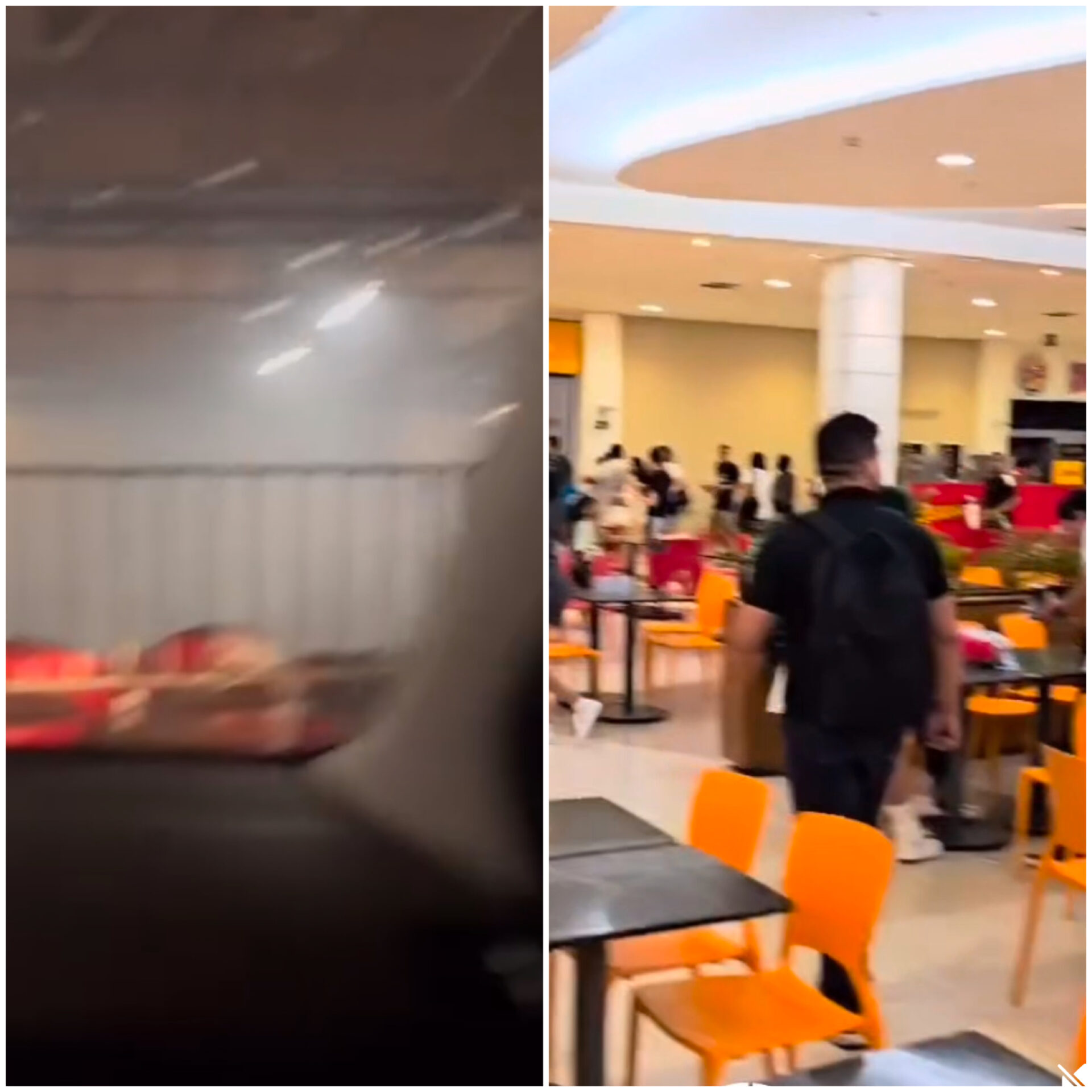 Princípio de incêndio no Shopping Rio Anil em São Luís, provoca pânico e correria deixando uma pessoa com ferimentos graves