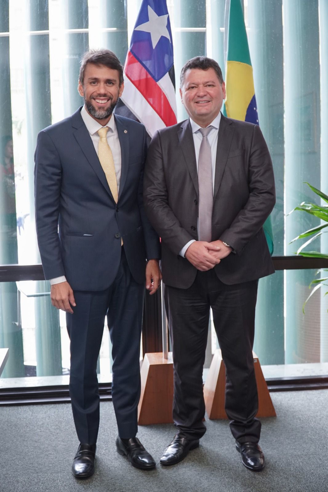 Prefeito Enoque Mota visita Pedro Lucas em Brasília e o parabeniza pela liderança do União Brasil